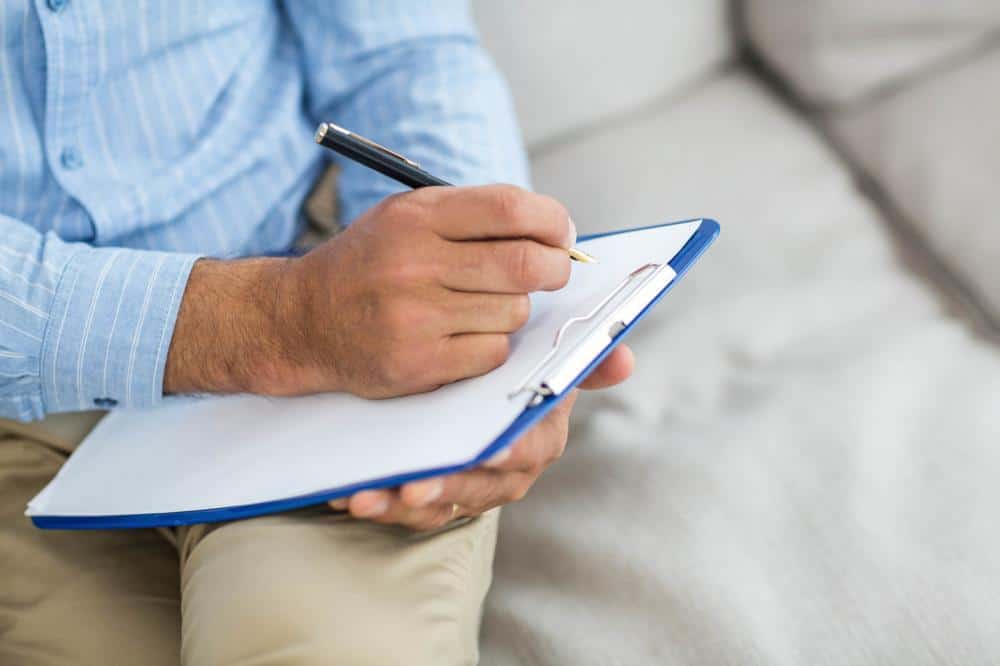 writing on clipboard